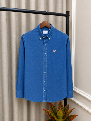 Gant Dark Blue Pure Denim Premium Shirt(1128)