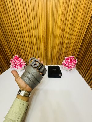 53 GUCC_I GREY PREMIUM QUALITY AUTOMATIC LOCK BELT NO.45