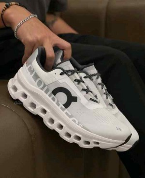 On Running CloudMonster White Black 1214