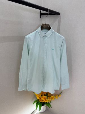 Lacost e Green Lining Embroidery Logo Oxford Lycra Premium Shirt F3739-GR