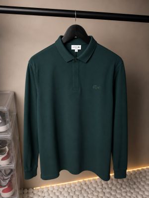 Lacost_e Classic Green Full Sleeves T-Shirt 1065