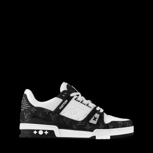 LV Trainer Monogram White Black Denim (140