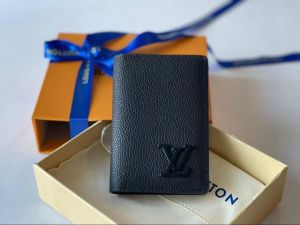 Louiss Vuitton L12 Unisex Pocket Organiser Black With Original Box DustCover Card Tags & Packing