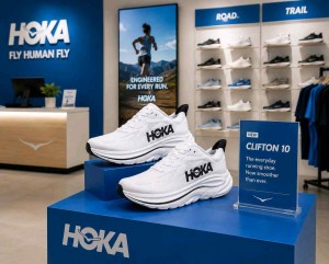 Hoka Clifton 10 White Black 2485