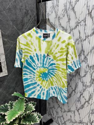 Sale.Air.Jordan.Flight.Imported.Tie.&.Dye.All.Over.Spray.Multicoloured.Printed.Very.Premium.Drop.Shoulder.Round.Neck.Tshirt.CS40