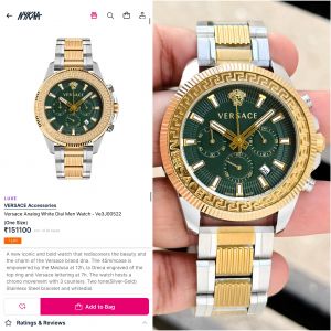 Versace Action Chronography Store Article Japan Watch For Men