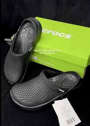 Croccs LiteRide Clog in BlackSlate Black
