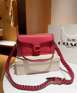 Coach665 Tabby 26 Elite Quality Shoulder Bag With OG Box & Dust Bag & 2 Belts (Wine - 665)