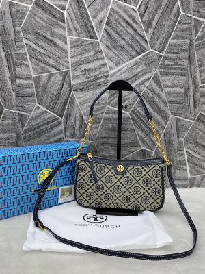 Toryy Burch Blue Studio Shoulder Crossbody Bag With OriginalBox & DustCover