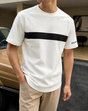 Balmai_n Imported Tshirt White Cream