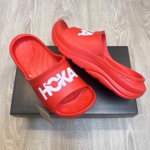 Hoka Ora Athletic Premium Red Slides