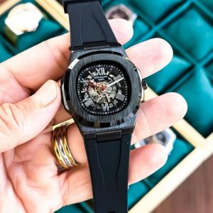 Patek Philipp e Automatic Skeleton dial Mens watch ( Back open )