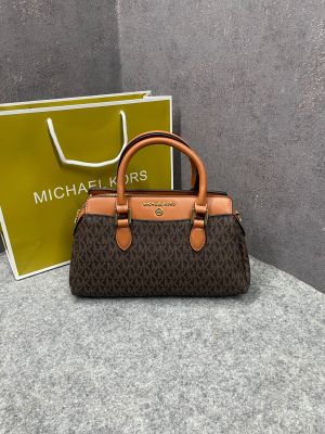 Michaell Kors Arden Satchel With OG Box & Dust Cover 2387 Coffee Brown