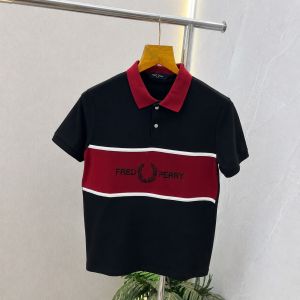 Fre_d Perry Black Premium Polo Neck Tshirt 556