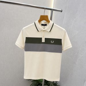 Fre_d Perry Cream Premium Polo Neck Tshirt 556