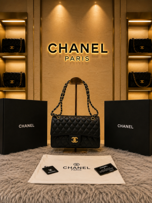 Chane_l Paris Jumbo big size lather QUALITY Inner Branding with box Bill 6430