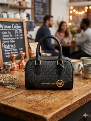 Michaell_ Kors_ Thompson Extra-Small Signature Logo Convertible Satchel Bag with box premium quality