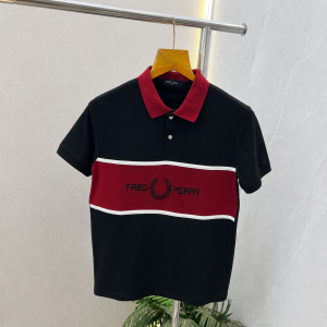 Fre_d Perry Black Premium Polo Neck Tshirt 556