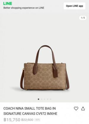 Coac.h nina mini totebag with ogbox carrybag etc 418