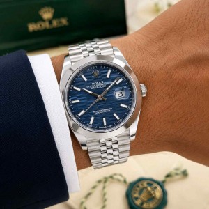 Role_x Datejust 41 Blue motif Dial