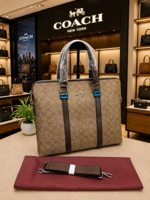 Coac h premium quality Laptop Bag With Long Strap & Dustbag Etc model 634