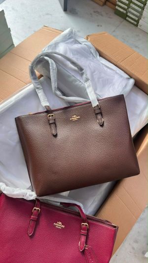 Coachh Mollie Brown Large Tote Bag With Original Dustcover Tags