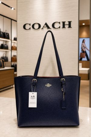 Coachh Mollie Black Large Tote Bag With Original Dustcover Tags