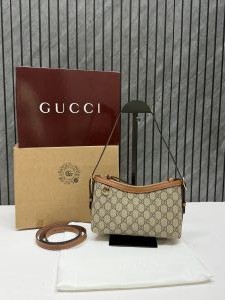 Guccii GG Emblem Small Shoulder Bag With Original Double Box DustCover & LongBelt