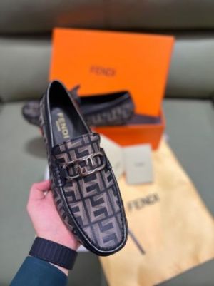 FENDY Loafers brown ff jacquard loafers official store article surplus top batchI
