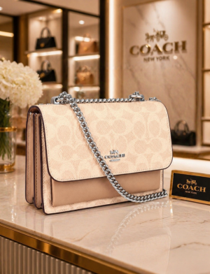 Coachh Klare Crossbody in Signature Canvas Bag With Box Dustbag Card