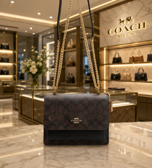 Coachh Klare Crossbody in Signature Canvas Bag With Box Dustbag Card