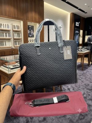 Mont blanc Premium Laptop Bag With Long Strap Dustbag Etc Model 632