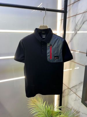 Boss x Porsche Edition Black Collar Neck Premium Polo T-shirt F5040-BL