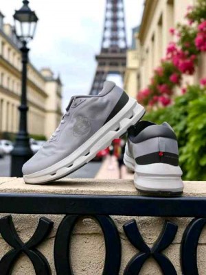 On Running X Kith Cloudzone Grey White