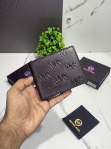 Mk-060 brown monogram design wallet with og box 