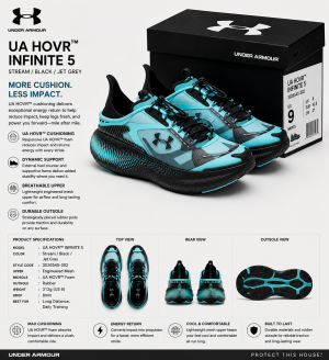 UNDER A_RMOURR  ECCO X MANSORY LIFESTYLE TROPICAL TIDE BLACK FIX 
