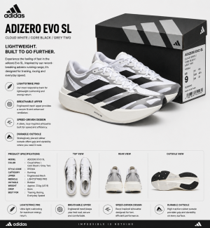 ADIDA_S ADIZERO EVO SI EXO WHITE-BLACK SILVER