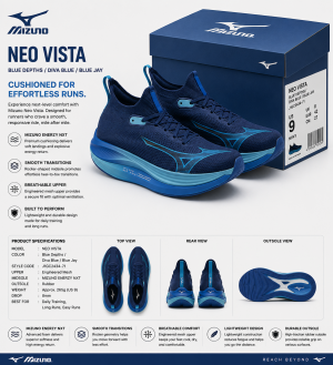 MIZUNO NEO VISTA BLUE FIX