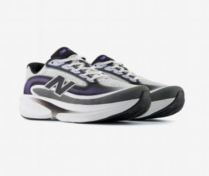 New Balanc e Ellipse v1 White Purple and Black Running Trainers