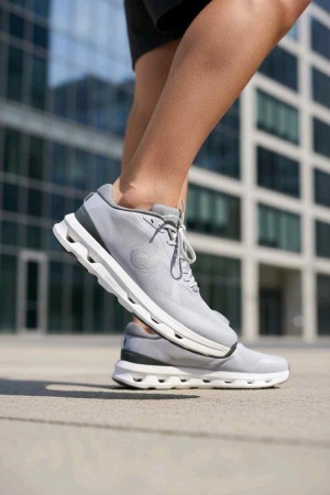 On Running X Kith Cloudzone Grey White