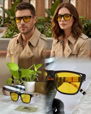 BURBE 4395 BLACK YELLOW WITH LOGO STICK STORE ARTICLE 402