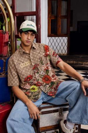 Gucc floral Half Sleeves Shirt 