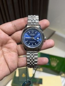 Rolee-x  date just silver blue dial