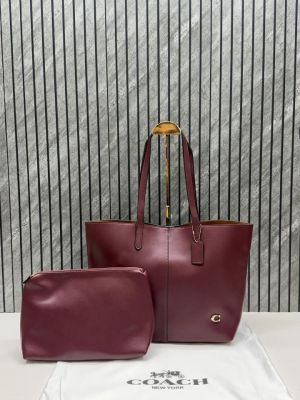 Coacchh Wine Red North Tote With DustCover & Pouch 8203 Wine Red