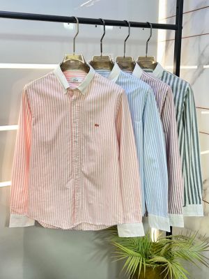 Lacost Lining Grey Premium Oxford Lycra Shirt F5037-GY2