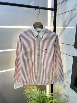Lacost Lining Light Pink Premium Oxford Lycra Shirt F5037-LPI