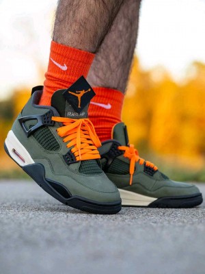 Nikee Air Jordan  Retro4 x undefeatedDeep Green 2423
