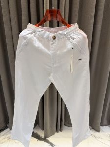 Lacost Linen Premium White Track Pant 