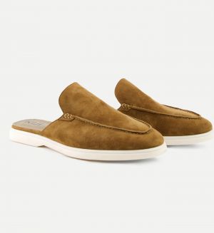 LORO PIANA MENS SUMMER WALK LOAFERS Camal color 