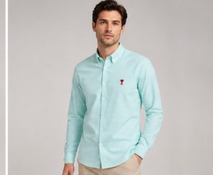 AMI PARIS BLUE CHEQUES PREMIUM SHIRT